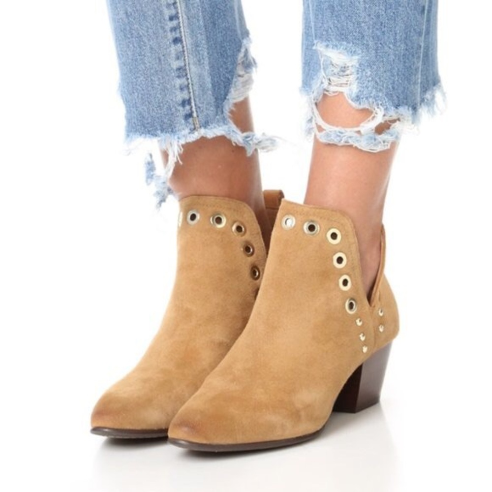 Sam Edelman Rubin Ankle Boot - Tan Suede